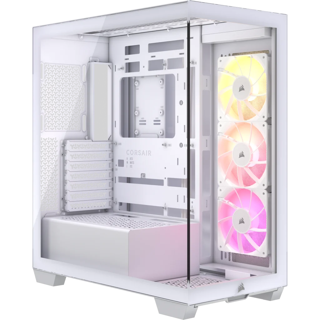 CORSAIR 3500X ARGB Mid-Tower PC Case — White