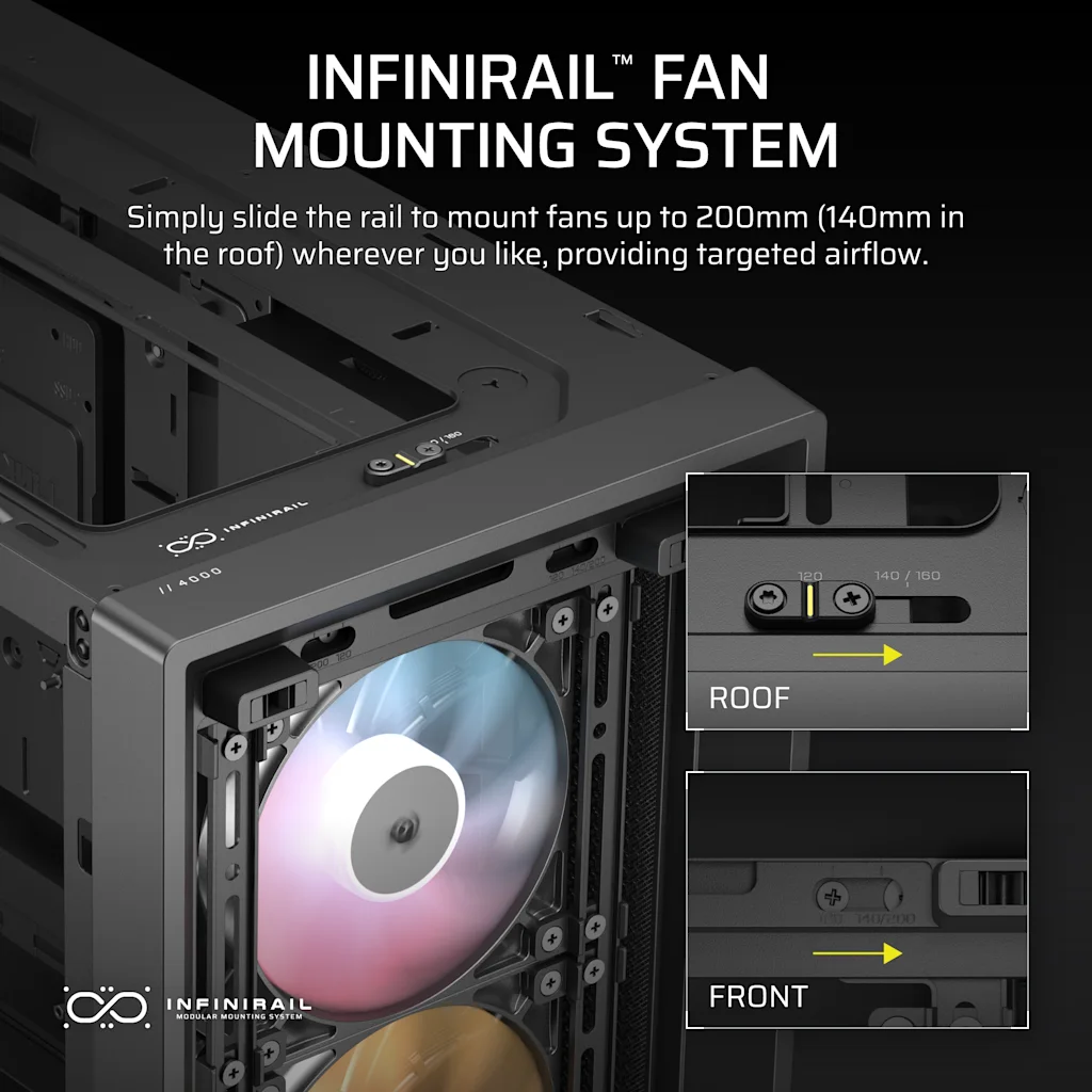 CORSAIR FRAME 4000D RS ARGB Mid-Tower PC Case — Black - Image 5